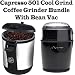 Capresso 501 Cool Grind Coffee Grinder Bundle With Bean Vac Coffee Canister