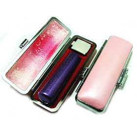 【クリックで詳細表示】メタリックパープル カラー天然本水牛 サイズ【15.0mm】 パステルケース付(ピンク)