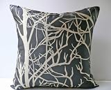 Decorative Modern Grey Throw Pillow Cover