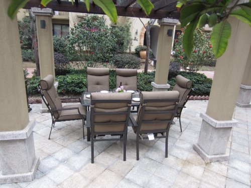 Ravello 7pc Outdoor Patio Dining Set and Cushions