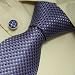 S3060 Designer Hand Made Purple Green Checkers Plaids Necktie Cufflinks Set Ties for Men Jacquard Woven Pure Silk Mens Tie and Cuff Links Gift Tie Set