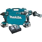 Makita XT257M 18V LXT Lithium-Ion Brushless Cordless Combo Kit, 2-Piece [並行輸入品]