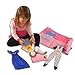 Dress up Doll Set with Personalized Carry Case and Easy Press On Outfits