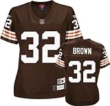 Jim Brown Reebok Premier Throwback Player Cleveland Browns Women's Jersey - X-Large