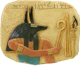 Small Anubis relief, color detailed