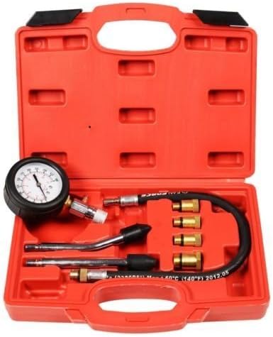 New 8pc Petrol Engine Cylinder Compression Tester Kit Automotive Tool Gauge by Automotive Tool