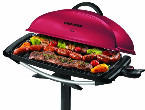George Foreman Indoor/Outdoor Grill, Red