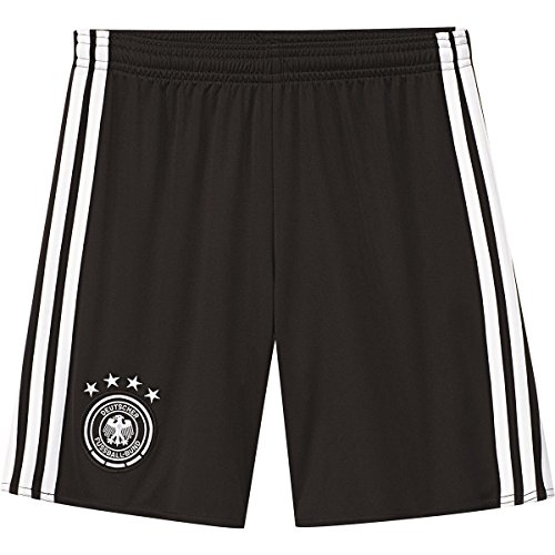 adidas Jungen Heimshort UEFA EURO 2016 DFB Replica, Black/White, 128, AA0145