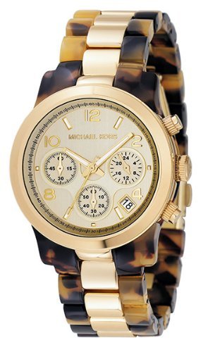 Michael Kors Watches Michael Kors Ladies Tortoise & Gold Runway (Tortoise)