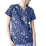 Dickies Medical Uniform Sport V-Neck Top, Technicolor
