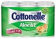 Kleenex Cottonelle Aloe & E Double Toilet Paper, 260-Sheet Double Rolls, 12-Count Packs (Pack of 4)