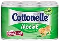 Kleenex Cottonelle Aloe & E Double Toilet Paper, 260-Sheet Double Rolls, 12-Count Packs (Pack of 4)
