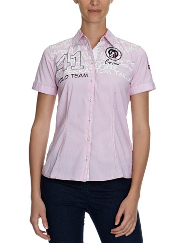 TOM TAILOR Polo Team Damen Bluse, 20172950073/polo team striped blouse, Gr. 36, Pink (5330 Preisvergleich