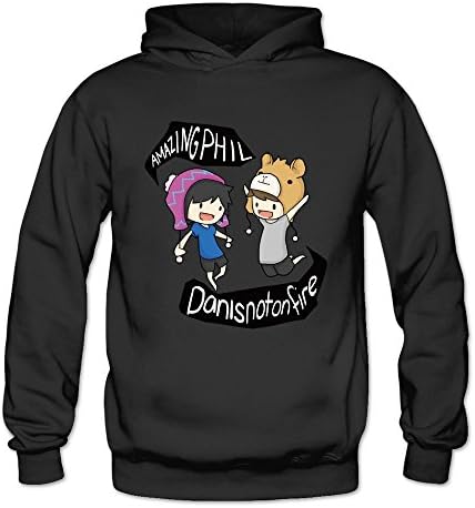 Womens Amazing Phil &amp; Dan Is Not On Fire Hoodie No Fleece