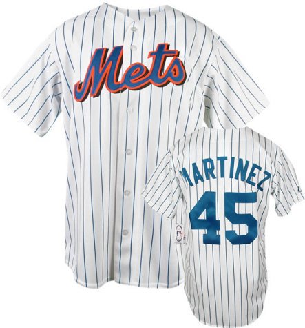 Pedro Martinez Youth Jersey - New York Mets #45 Pedro Martinez Replica Home Jersey - S 8