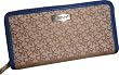 Women's DKNY Large Zip Around Wallet T&C Classics Hemp-Blue