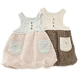 【アウトレット】 dolcina バルーンワンピース(80～130cm) キムラタンの子供服 ブラウン 95 ( 33379x33579-144 )