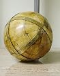 Wooden Decorative Ball with Brass Strap (4 inch)