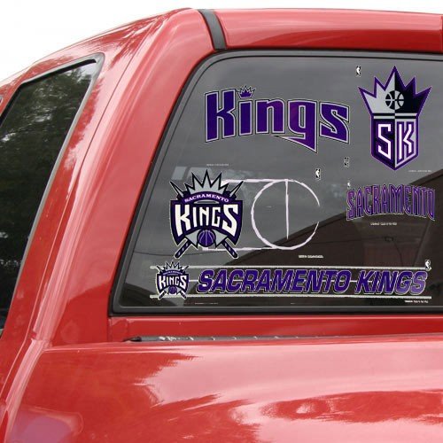 NBA Sacramento Kings 11'' x 17'' Window Clings Sheet