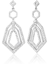 18k WHITE GOLD WOMENS EARRING LE-4796 DIAMOND 1.01CT TW