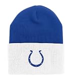 NFL Men's End Zone Cuffed Knit Hat - K010Z (Indianapolis Colts, One Size Fits All)