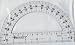 PROTRACTOR 6 INCH 180 DEGREE CLEAR