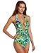 Trina Turk Women's Bali Hai V-Plunge One Piece Swimsuit, Key Lime, 10