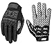 Seibertron Lineman 2.0 Padded Palm Football Receiver Full Finger Gloves, Flexible TPR Impact Protection Back of Hand Glove Youth Black XS