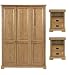 Windsor Triple Wardrobe 2 Bedside Chests Set
