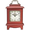 Wood Quartz Clock - Red