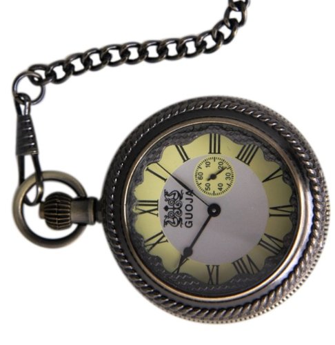 Mechanische Taschenuhr (dd1) mit russischem Handaufzugswerk. 48 Stunden Gangreserve und zusätzlich kleiner Sekunde auf 9 Uhr Position. Inklusive Gürtelclip