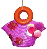 Purple Sequin & Glitter Fun Beach Bag Purse Christmas Ornament #55748