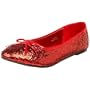 Funtasma by Pleaser Women's Star-16G Flat,Red Glitter,9 M US