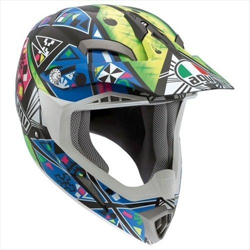 AGV MT-X Helmet, Karma Evolution, Size: XL, Primary Color: Blue, Helmet Type: Offroad Helmets, Helmet Category: Offroad 902152A0013010 On Sale