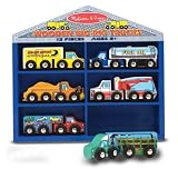 Melissa & Doug Deluxe Wooden Big Rig Trucks Set