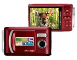 SVP Xthinn-8061 Red 12MP Max 2.8-inch LCD Slim Digital Camera with rechargeable battery