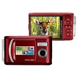 SVPXthinn-8061Red12MPMax2.8-inchLCDSlimDigitalCamerawithrechargeablebattery