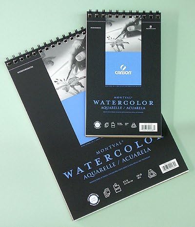 MontvalCold Press Watercolor Paper Block, 140 lb, 15 x 20 Inch, 15 Sheets, Natural White