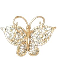 Dazzlers Solid 14k Gold Filigree Butterfly Charm Pendant Available in three colors from jewelsberry (weights: 2.9 grams only)