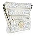 Beatrice M Signature Multi Compartments-Zipper Crossbody Handbag Purse by Mia K Farrow