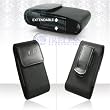 Black Nylon and Leather Vertical Extendable Cover Pouch Belt Clip for Samsung Sway U650, SGH-A637, Rant M540, Messager R450, Nokia 2600 Classic, Motorola Krave ZN4, Renegade V950, LG Incite CT810, Invision, Dare VX-9700 VX9700, enV2 VX-9100 VX9100, Vu / CU920 / CU915, Glimmer / UX-830 / Vantage, Shine CU720, Rumor / Scoop / UX-260, HTC Touch Pro, HTC Touch Diamond (CDMA), HTC Shadow, BlackBerry Pearl 8110 8120 8130, ZTE C78