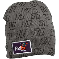 NASCAR Chase Authentics Denny Hamlin Charcoal Driver Knit Beanie
