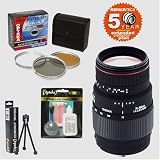 Sigma 70-300mm f/4-5.6 APO DG Macro Zoom Telephoto Lens & Filters & 6 Year Warranty for Canon EOS