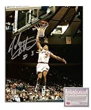 John Starks NBA New York Knicks Hand Signed 8x10 Photograph Dunking White Jersey