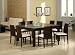 Furniture FX Square Dining Set Square Dining Table Set in Cappuccino