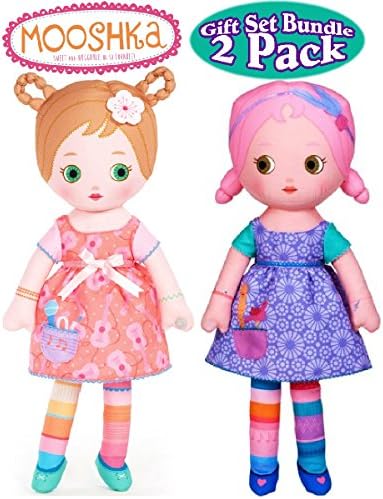 Mooshka "Sing Around the Rosie" Lera & Niva Dolls Gift Set Bundle - 2 Pack