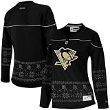 NHL Women's Pittsburgh Penguins Fair Isle Fashion Jersey (Black, Small)
