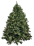 Good Tidings Town and Country Frazier Artificial Prelit Christmas Tree 10 Feet Tall with 2400 Clear Lights