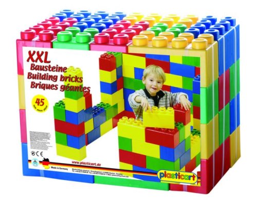 XXL Bausteine Wader-Plasticart 45 Teile