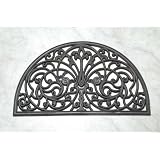 Half Moon Doormat with Wrought Iron Effect